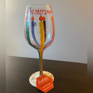 Lolita “Happy Birthday” wine glass